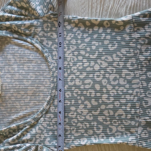 Jessica Simpson Light Green And White Print Dress - Picture 6 of 6